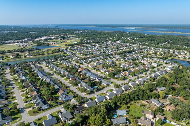 The Arrondale neighborhood sits 10 miles south of Downtown Wilmington.