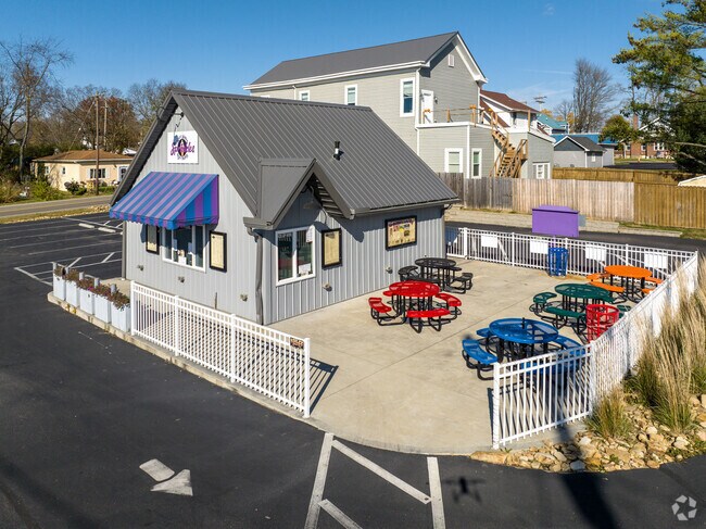 Spend a great summer evening having some ice cream on the outdoor patio at Sprinkles.