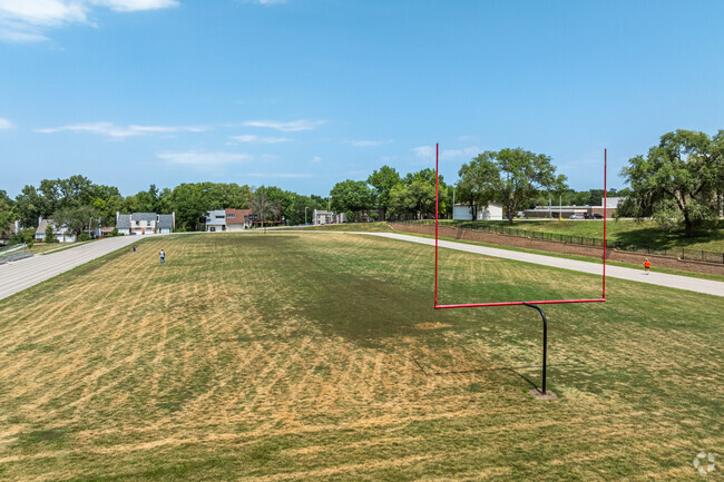 Jardine Elementary and Middle School share a football field.