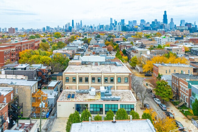 Wolcott College Prep has wonderful views of downtown Chicago.