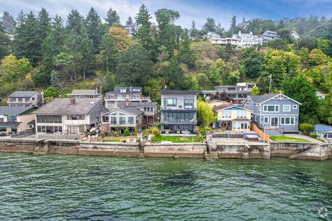 Waterfront homes populate Three Tree Point.