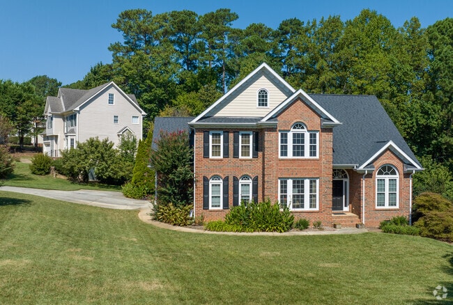 Some neighborhoods in Lochmere have larger lots and big yards.