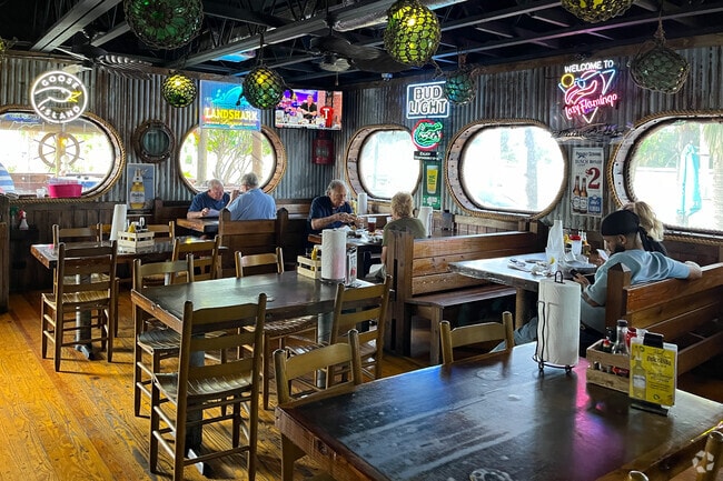 The Lazy Flamingo in the McGregor neighborhood has a great atmosphere and simple bar food.