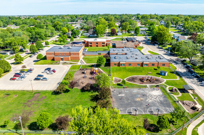 Oviatt Elementary is centrally located in the older residential part of Norwalk.