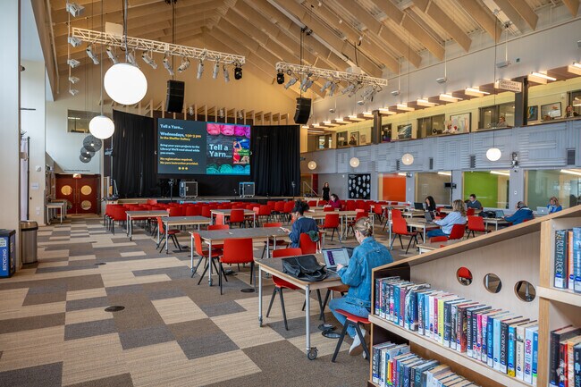 Old Hill residents can enjoy the Westport Library, one of the best and most modern in the state.