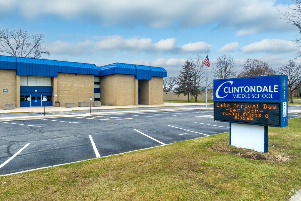 Clintondale Middle School sign.
