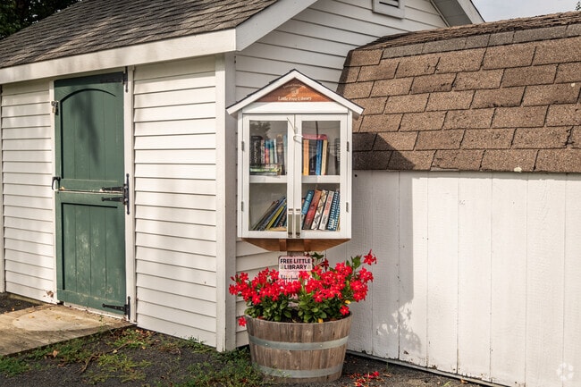 Take a book if you find one you’d like to read at the little free library at East Granby Farms.