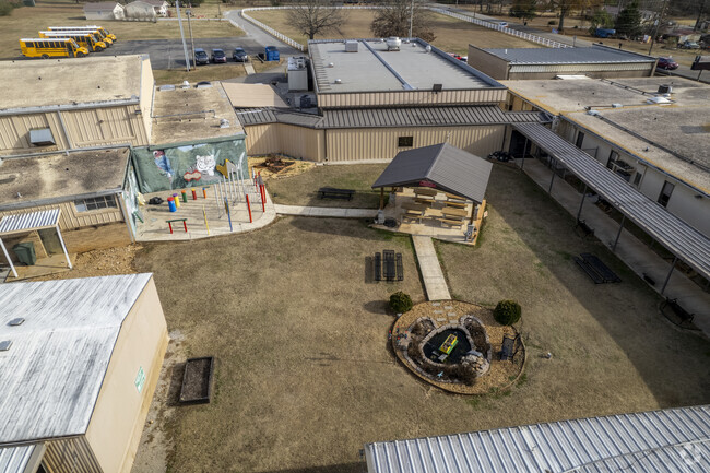 Courtyard and playground at Walnut Grove Elementary in New Market Alabama.