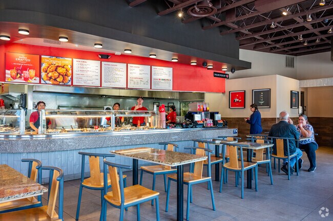 Panda Express is a fast-food Chinese spot with health-conscious options in Village Green.