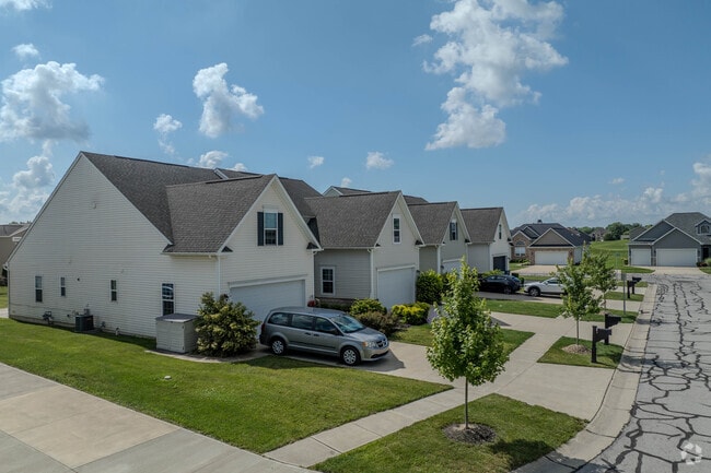 A row of newer homes lines the streets of the largest subdivision in LaGrange.