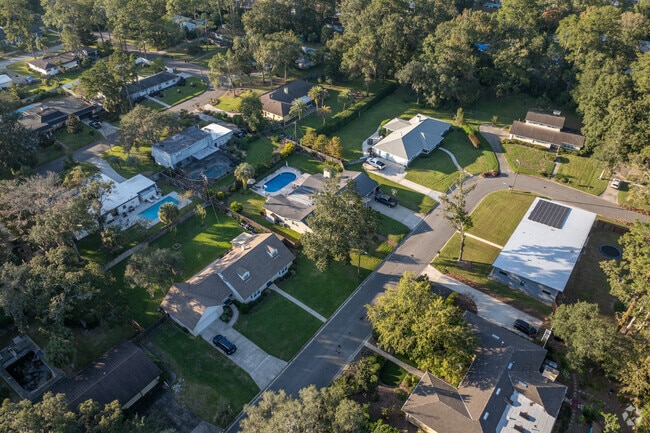 Suburban Heights showcases a mix of architectural styles among its rows of homes.