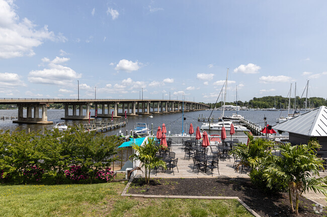 Enjoy views of the South River at the Pier Waterfront Bar & Grill.