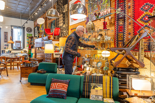 In downtown Goshen, Found sells quality art, artifacts, and antiques from around the world.