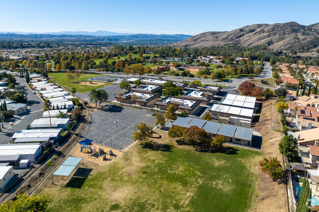 Ridgeview Elementary School, where imaginations soar on their expansive playground adventures.