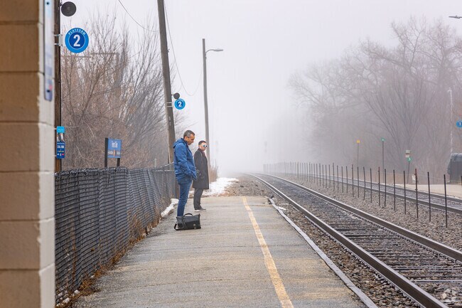 Commuters can catch the Metra at Forest Glen station.