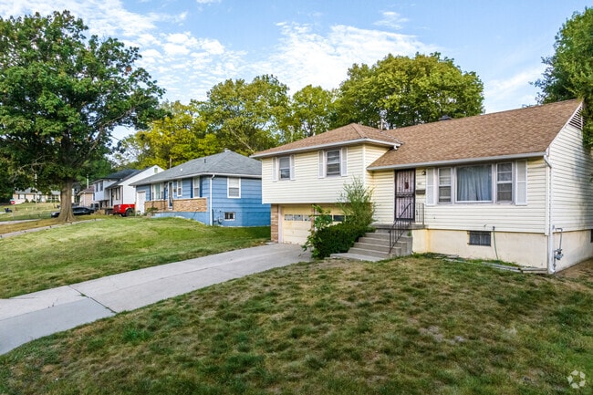 Split-level homes in Noble and Gregory Ridge feature two-car garages and shady yards.