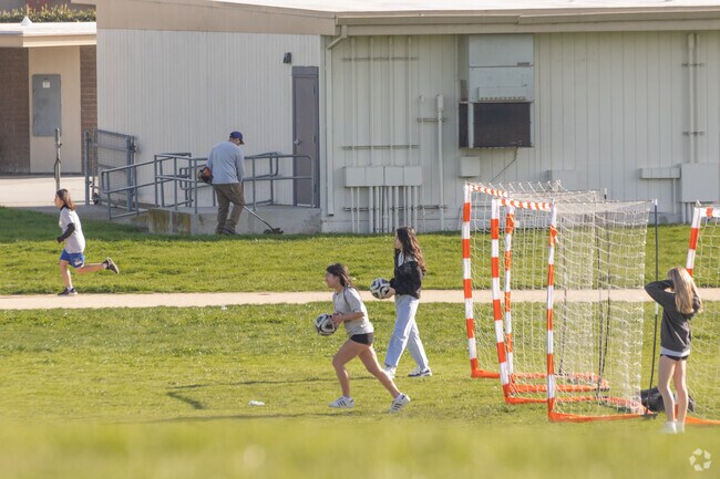 Fulton Middle students enjoy sports activities.