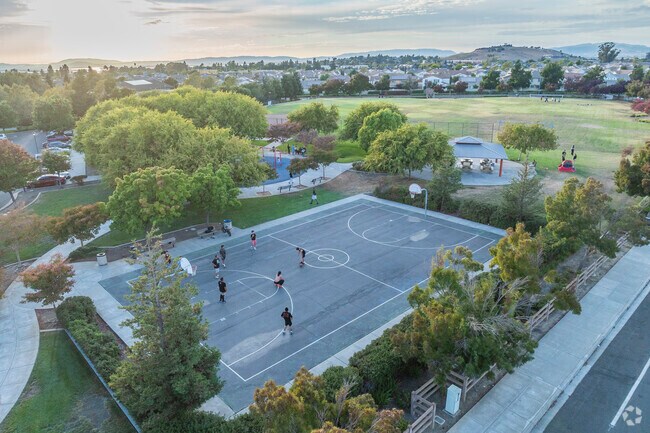 American Canyon's Shenandoah Park has a full basketball court popular with locals.