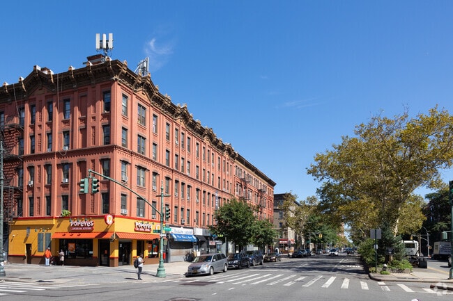 Wide boulevards of Strivers' Row, urban charm redefined.