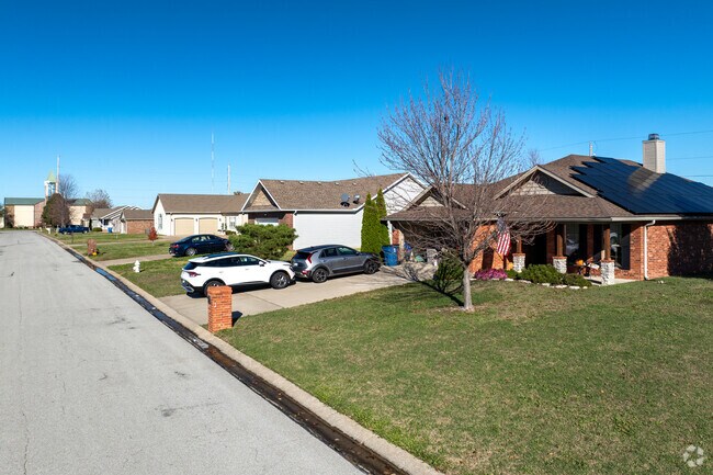 Many of the Southridge homes have small trees in the front yards.