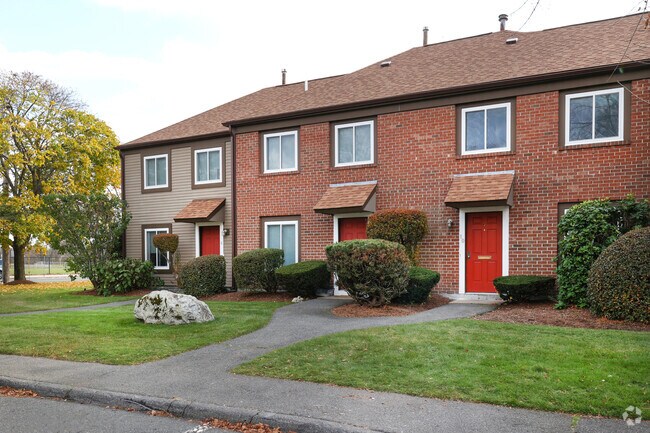 Rows of town homes are found in the upper Walnut Street area.