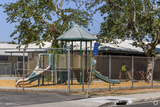 The playground of the Evergreen Elementary School in Bakersfield.