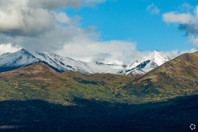 Chugach State Park is the beautiful backdrop of Abbott Loop.