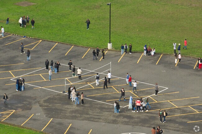 Englewood Elementary School kids outside enjoying recess.