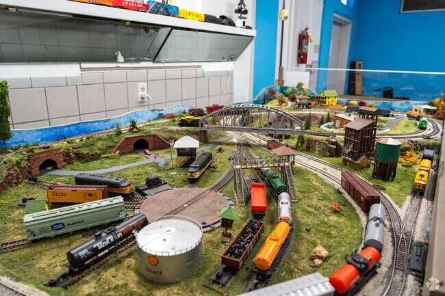 La Grange Railroad Museum and Learning Center’s exhibits on the railroad include models and restored train cars.