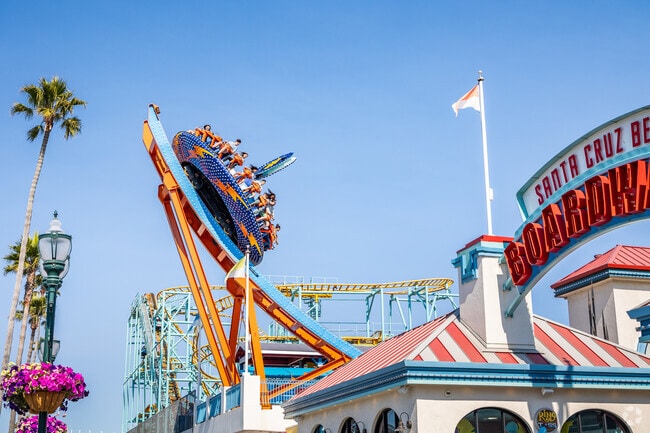 Santa Cruz's famous amusement park is next door to Beach Hill-Beach Flats.