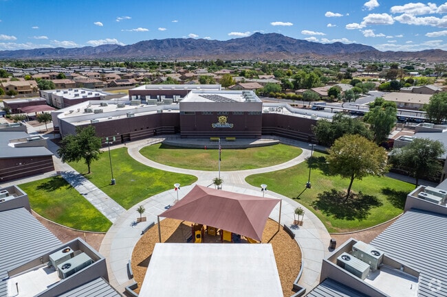 Cheatham Elementary School has a shaded playground to protect students from the Arizona sun.