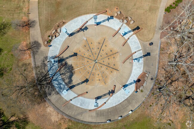 The splash pad at River Heritage Park is a favorite among kids during the Summer.