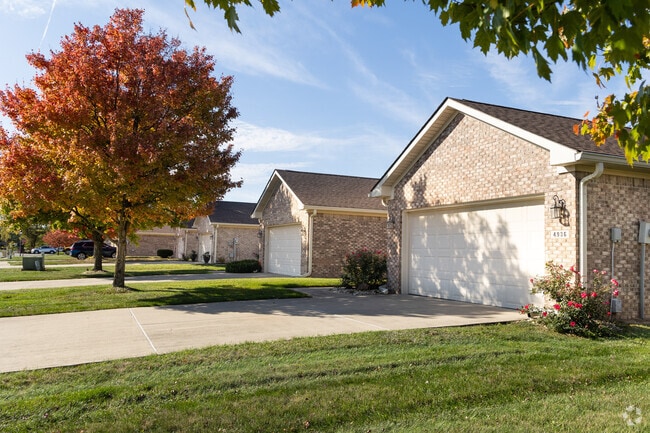 This Greenfield street features a row of multi family homes.