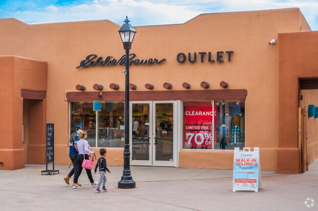 Las Soleras shoppers enjoy the discounts at Eddie Bauer and other name brand clothing stores.