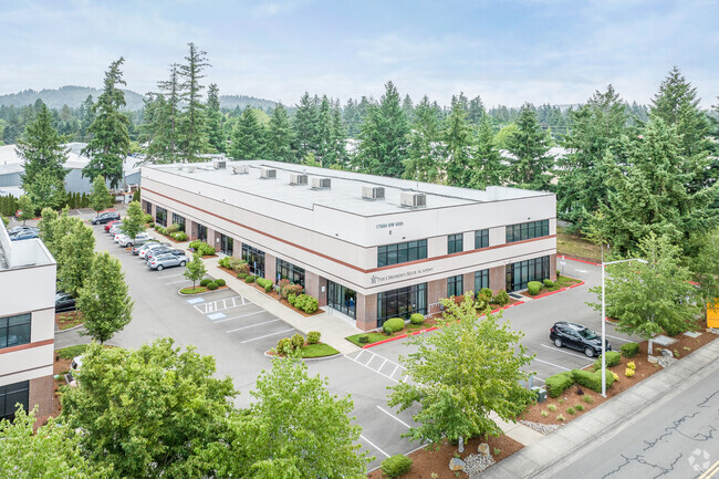 An Aerial View of The Children's Hour Academy in Lake Oswego.