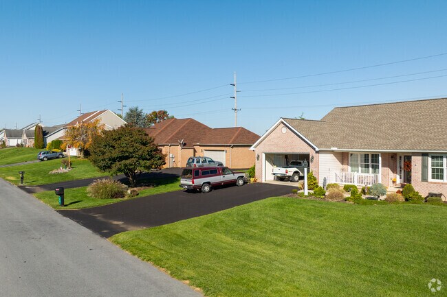 While there are no sidewalks throughout Guilford, most homes include a driveway.