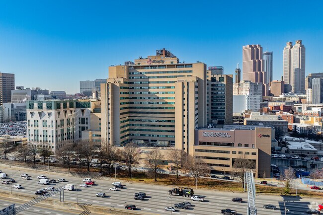 Grady Memorial Hospital is the tenth largest public hospital in the United States and features a Level I trauma center.