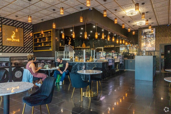 Milyar Cafe in Oakland's Santa Fe serves Turkish coffee and Middle Eastern pastries.