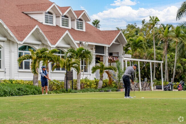 Metro Park residents can work on their short game at Fort Myers Country Club's putting green.