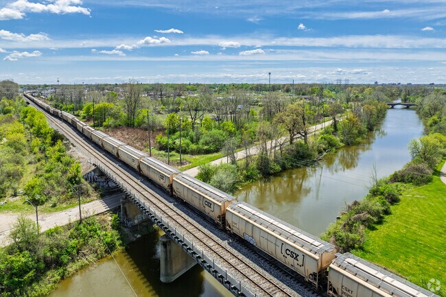 Even in the natural landscape of Northeast Flint there are hints of Flint's industrial lineage.