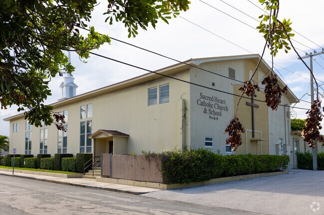 Sacred Heart Catholic School in the Mango Groves neighborhood.
