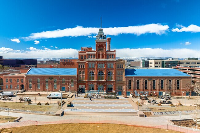 The Tivoli building hosts Tivoli Brewing Co. in Auraria.
