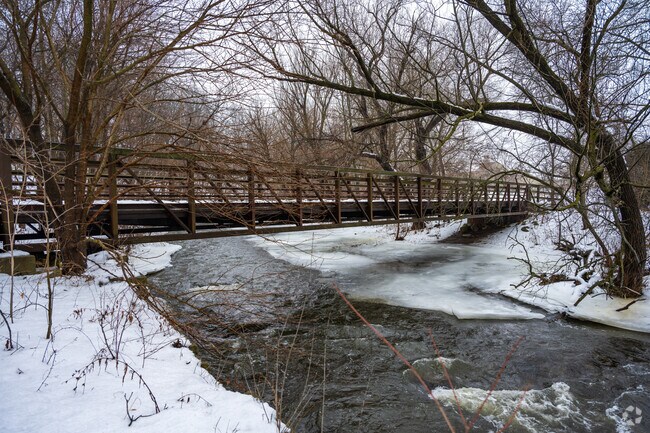 The Menomonee River provides a scenic backdrop for a walk in Valley Forge.