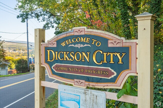 Dickson City is a beautiful neighborhood nestled in the Moosic Mountains with coal mining roots.