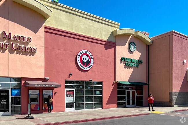 Starbucks at Ravenswood Shopping Center in East Palo Alto neighborhood.