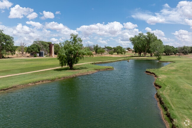 Ponds dot the parks of Lamesa.