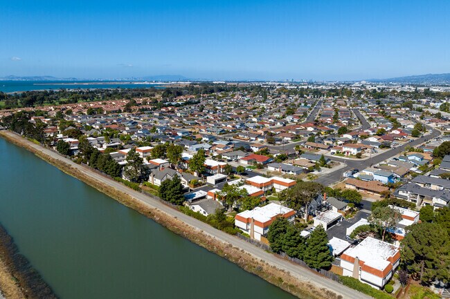 Marina Faire is known for its proximity to San Francisco Bay and the scenic Marina Park.