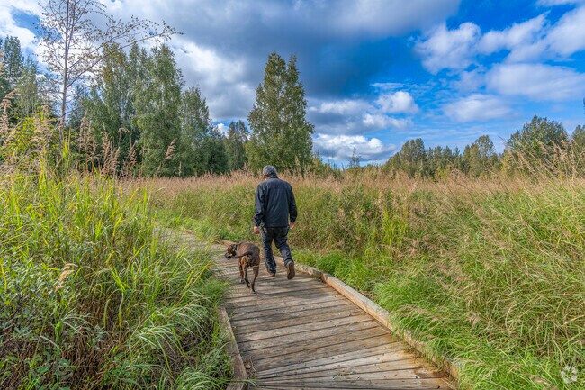 Helen Louise McDowell Sanctuary in Tudor Area is a favorite for dog walking.
