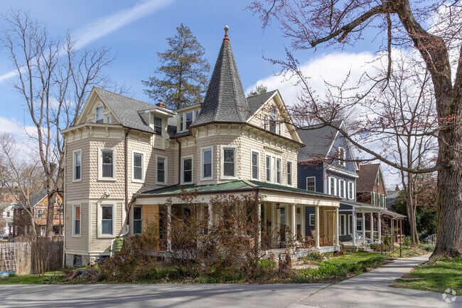 Charming homes can be found in Roland Park.