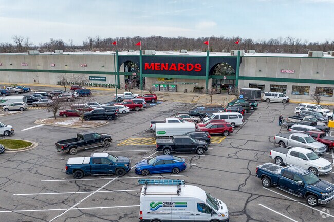 A large Menards is located east of Arlington Park in the Chapel Ridge Shopping Center.